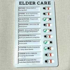 Elder Care Checklist Chorus Chart Detachable Paper 1 Piece
